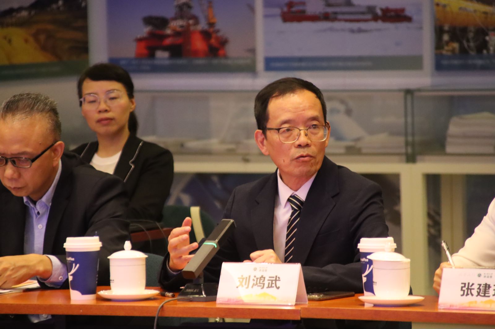 成人导航非洲研究院院长刘鸿武发言。主办方供图